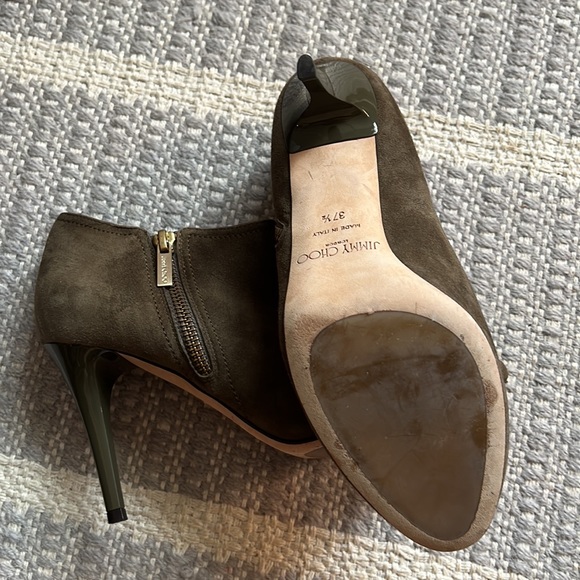 Jimmy Choo suede booties size 37 1/2 - Picture 3 of 6